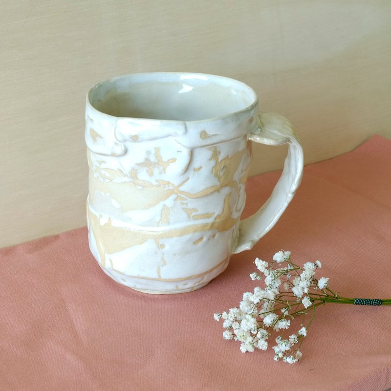 城堡 手作陶瓷杯 - 咖啡杯/马克杯 - 陶 白色