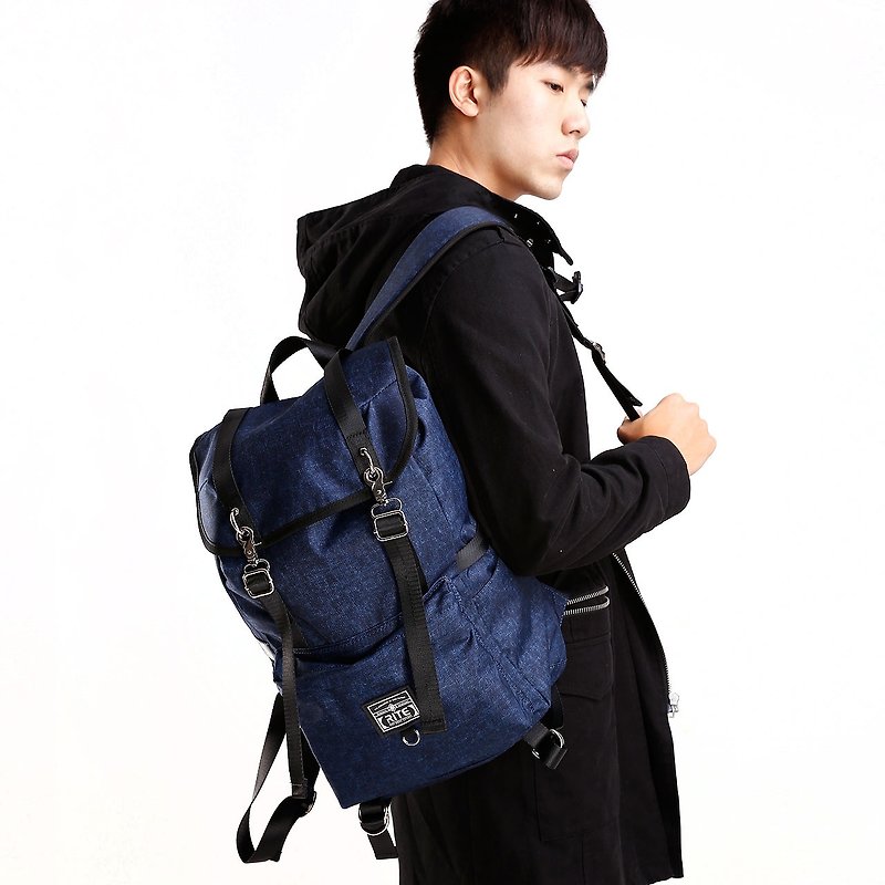 RITE 军袋包(L)-深牛仔 - 后背包/双肩包 - 防水材质 蓝色