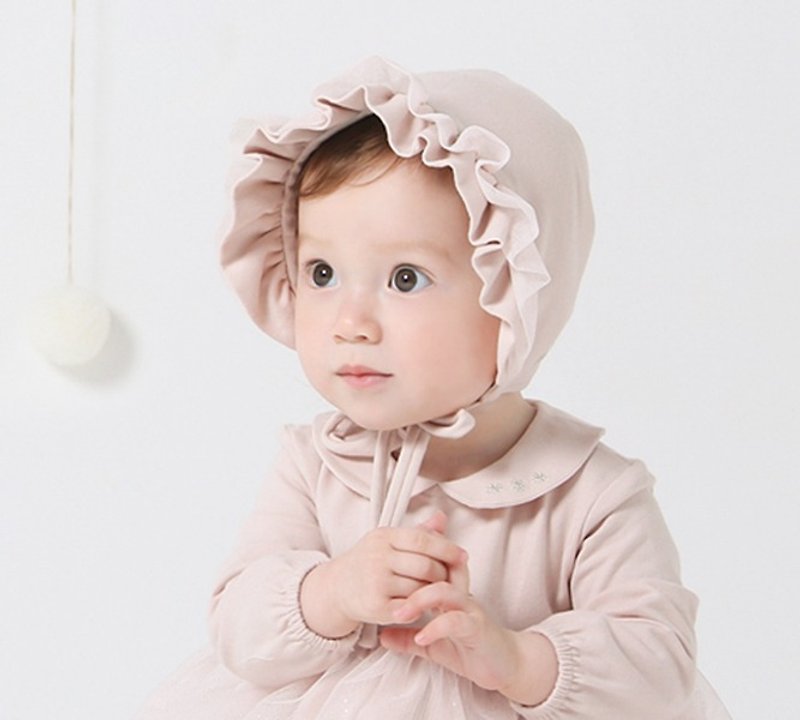 Happy Prince Shaniel女婴童淑女帽 韩国制 - 婴儿帽/发带 - 棉．麻 粉红色