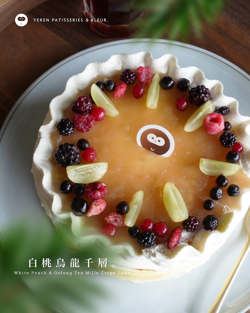 【母亲节蛋糕热销款】 白桃乌龙千层 6寸宅配 - 蛋糕/甜点 - 新鲜食材 