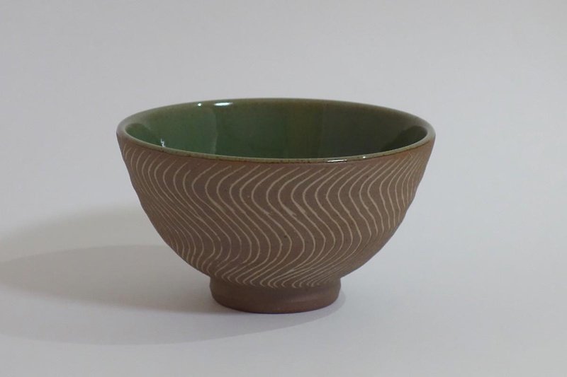 象嵌青磁釉碗 - 碗 - 陶 