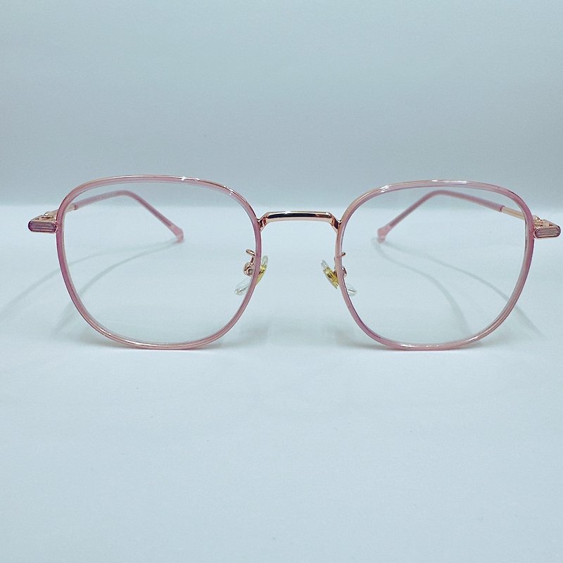 站内最高等级UV420滤蓝光0度眼镜│合金可爱方圆款镜框粉紫色 - 眼镜/眼镜框 - 其他金属 粉红色