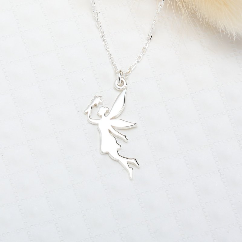 花仙子 Flower fairy s925 纯银 项链 生日 周年 情人节 礼物 - 项链 - 纯银 银色