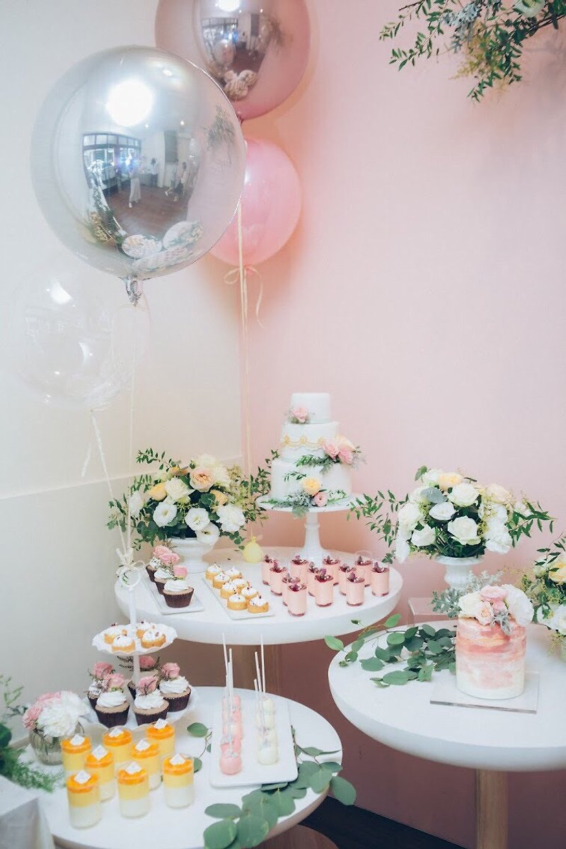 candy bar粉红泡泡 甜品台/茶会/婚礼布置/宝宝派对 - 蛋糕/甜点 - 新鲜食材 粉红色