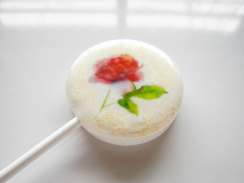 彩绘棒棒糖-古典玫瑰 (5支/盒) - 零食/点心 - 新鲜食材 白色