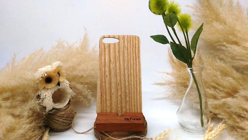微森林．iPhone 7 plus ．纯原木木制手机壳．栓木限量版 - 手机壳/手机套 - 木头 咖啡色