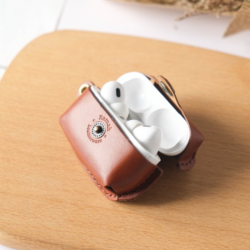 皮革耳机套 适用 AirPods Pro2/Pro 耳机手工皮革保护套 耳机收纳 - 耳机收纳 - 真皮 多色