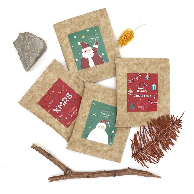 自然农法乌龙茶包-圣诞系列-四包一组 - 茶 - 其他材质 多色