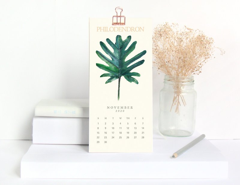 植物的静默 PART ONE - 2020 年历/桌历 给植物爱好者的礼物 - 年历/台历 - 纸 绿色
