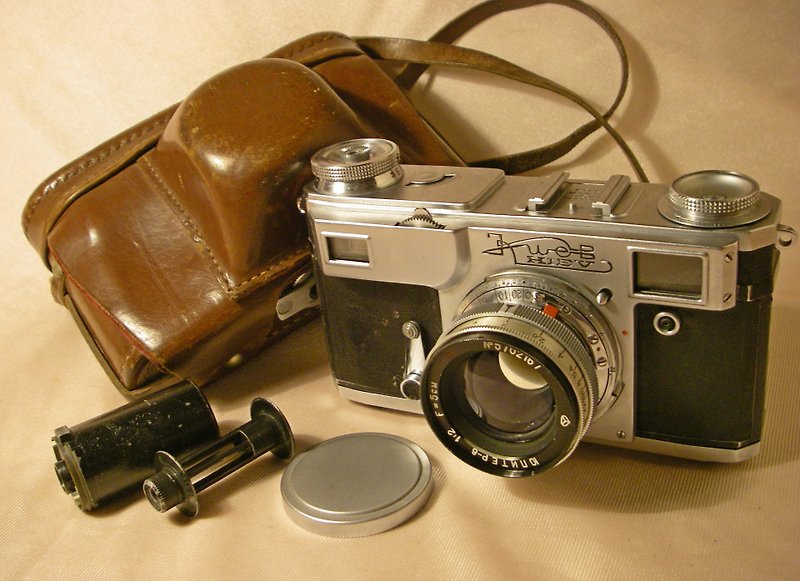KIEV-2 A KIEV-II 相机 JUPITER-8 50mm f2 50mm 镜头带外壳 Cont - 相机 - 其他材质 
