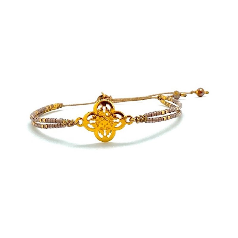 古典星辰纹饰编织手环(古铜金) - 手链/手环 - 宝石 金色