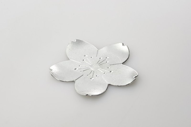 樱花花托 - 杯垫 - 其他金属 银色