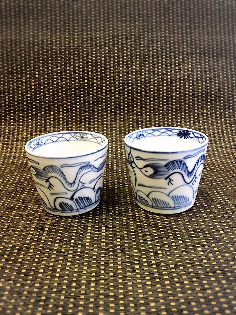 日本明治茶杯一对 古物 - 茶具/茶杯 - 陶 
