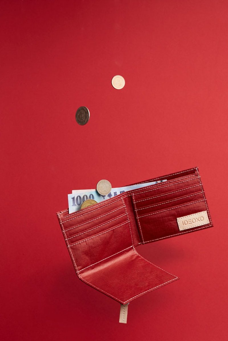 与熊设计 分x水泥袋纸(鲜艳红)｜钱包｜皮夹｜ - 皮夹/钱包 - 纸 红色