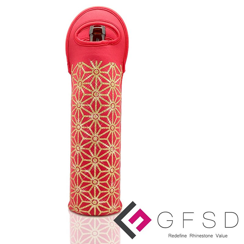 【GFSD】精品-闪耀酒袋/保温隔热袋【大红富贵锦】 - 其他 - 聚酯纤维 红色