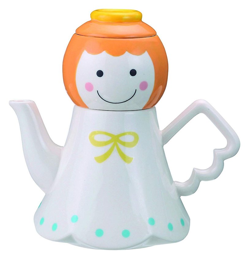 日本 sunart 杯壶组 - 天使 - 茶具/茶杯 - 陶 白色
