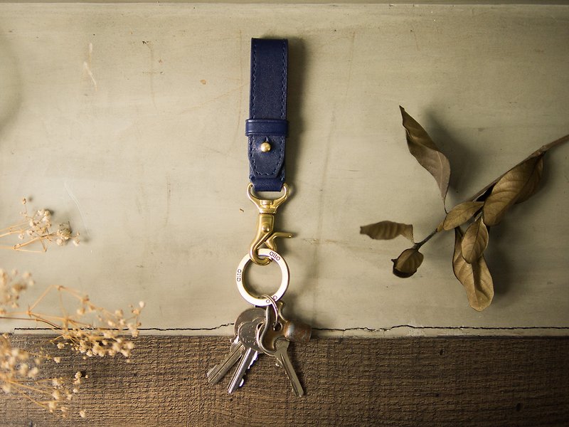 Alto 两用皮革钥匙圈 - 海军蓝 - 钥匙链/钥匙包 - 真皮 蓝色