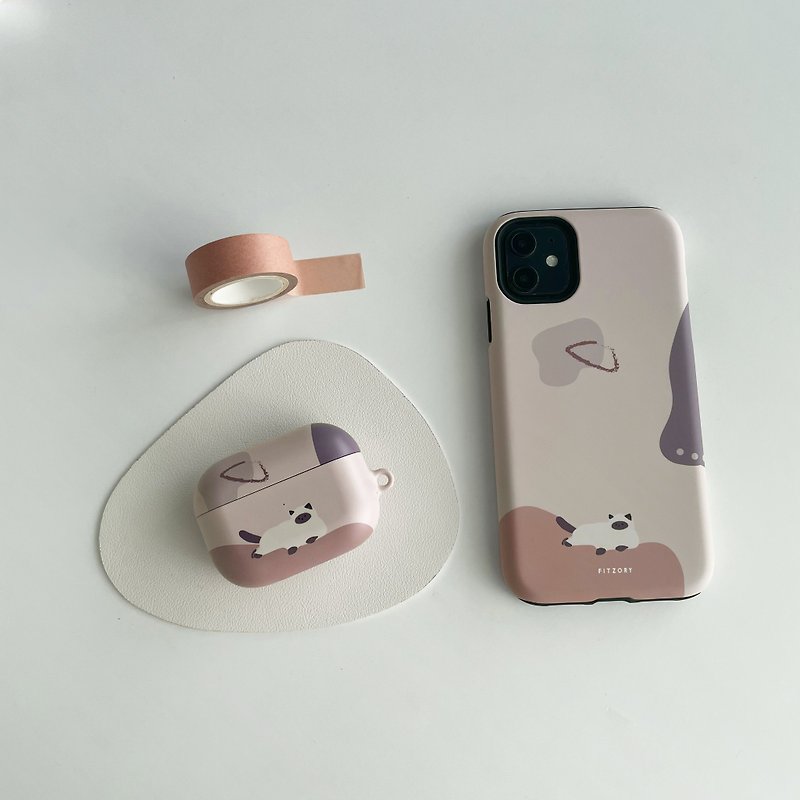 【FITZORY】动物园疗愈系色块 猫咪 | iPhone壳 - 手机壳/手机套 - 塑料 咖啡色