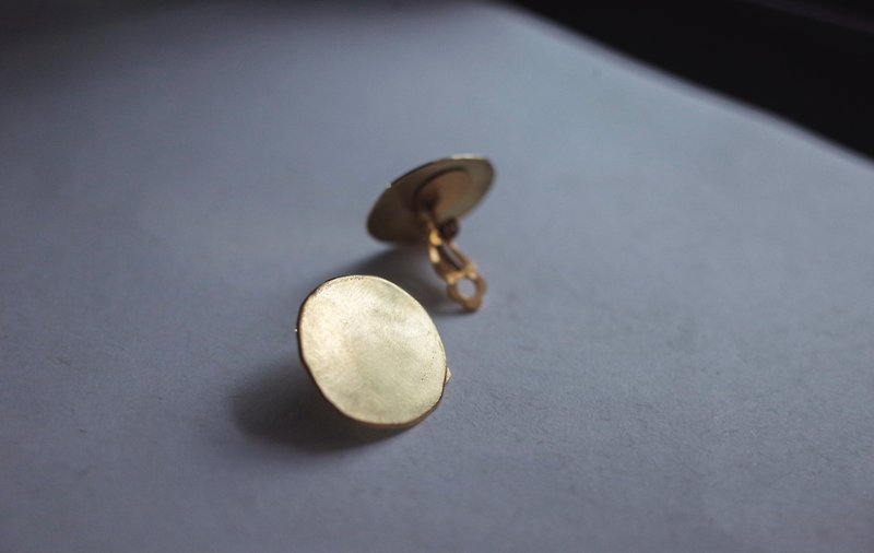 初衷  简约黄铜耳环 夹式/耳针式 圣诞礼物 - 耳环/耳夹 - 铜/黄铜 