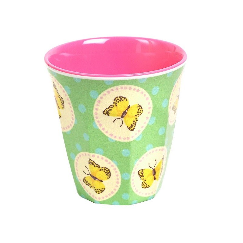 蝴蝶复古S杯-绿 - 茶具/茶杯 - 纸 