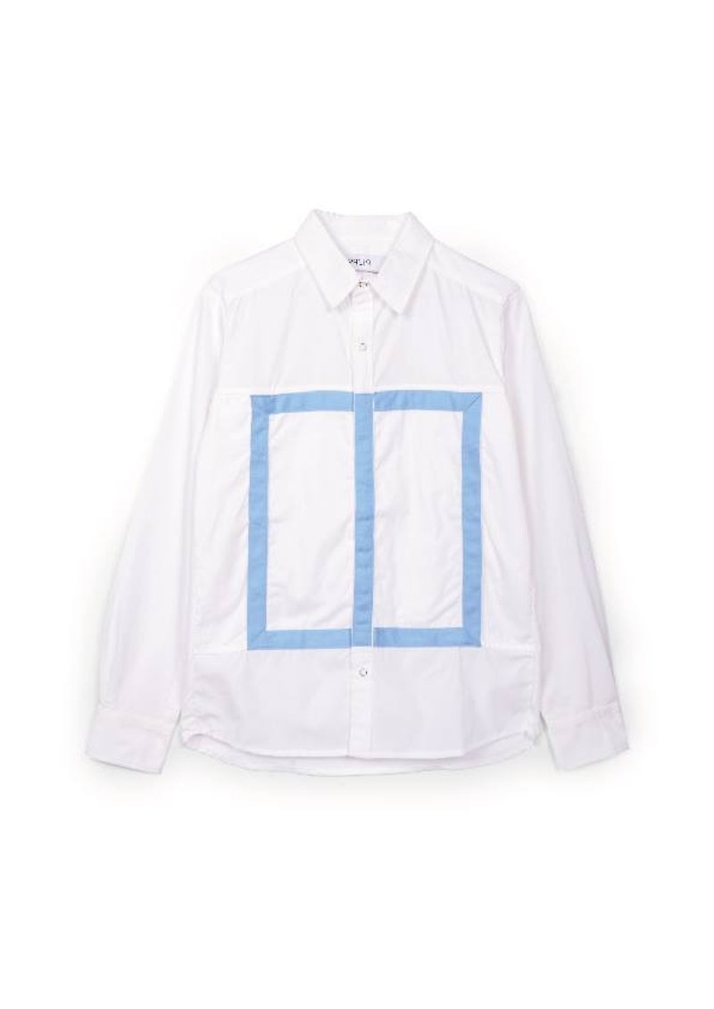 oqLiq - Urban Knight -日衬衫(白) - 男装衬衫 - 棉．麻 白色