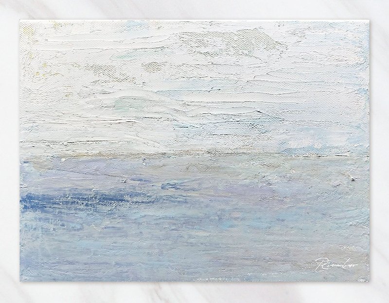 【CL艺术系列】海 The Sea－手绘海洋油画压克力画 居家装饰/挂画 - 摆饰 - 亚麻 多色