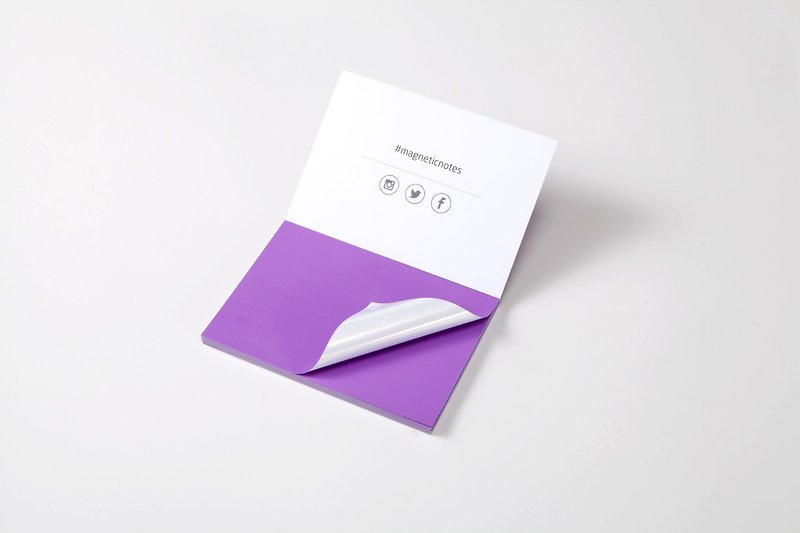 /Tesla Amazing/ Magnetic Notes 磁力便利贴 S-Size 紫 - 贴纸 - 纸 紫色
