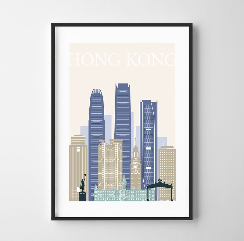 Hong Kong print 香港 可定制化 挂画 海报 - 墙贴/壁贴 - 纸 