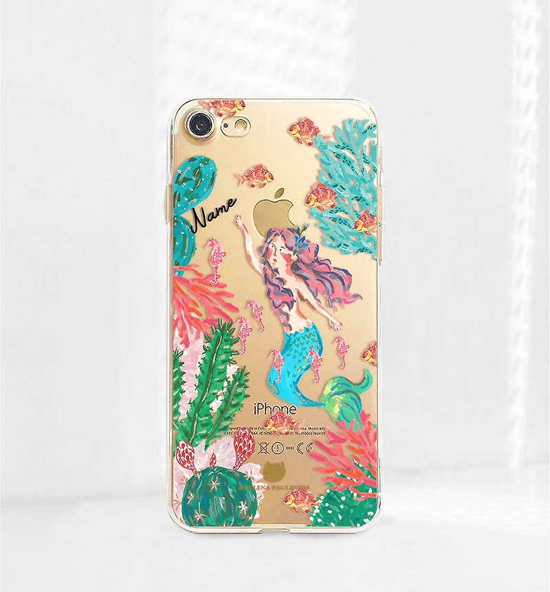 美人鱼手机壳iPhone 11 pro max免费刻字iPhone XS - 手机壳/手机套 - 塑料 多色