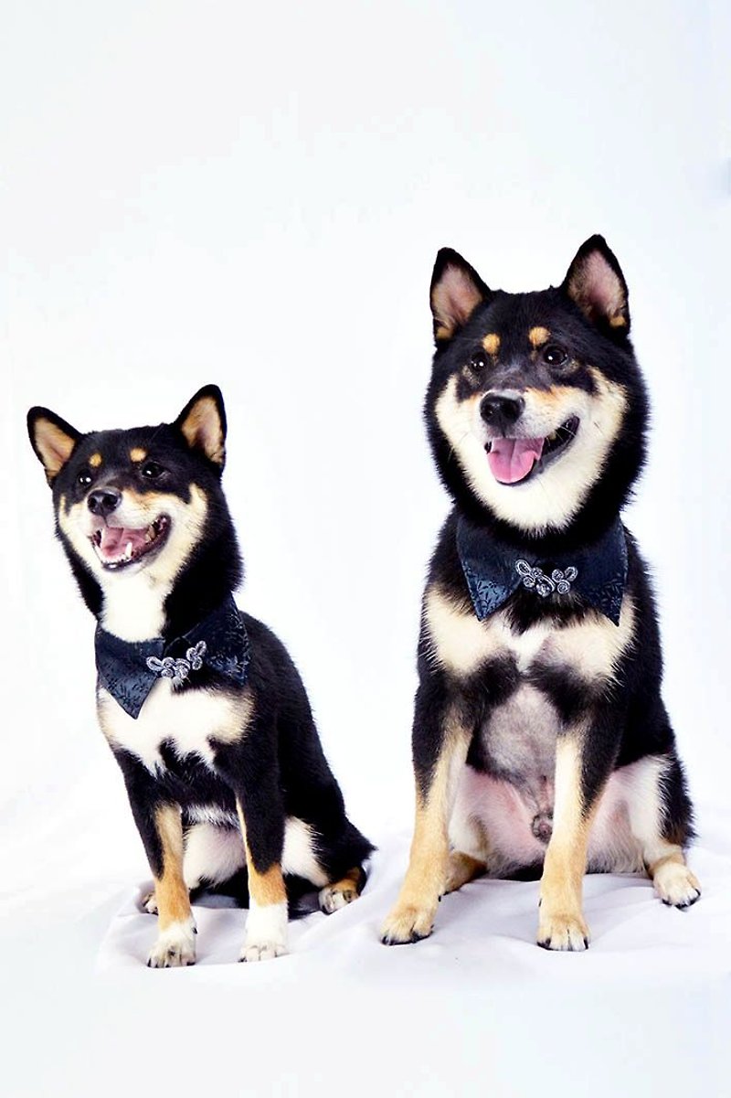 宠物双面衬衫领- 黑色BK (XL/2XL/3XL) - 衣/帽 - 棉．麻 黑色