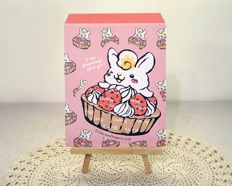 礼品袋-草莓兔2.0信封(大) - 信封/信纸 - 纸 红色