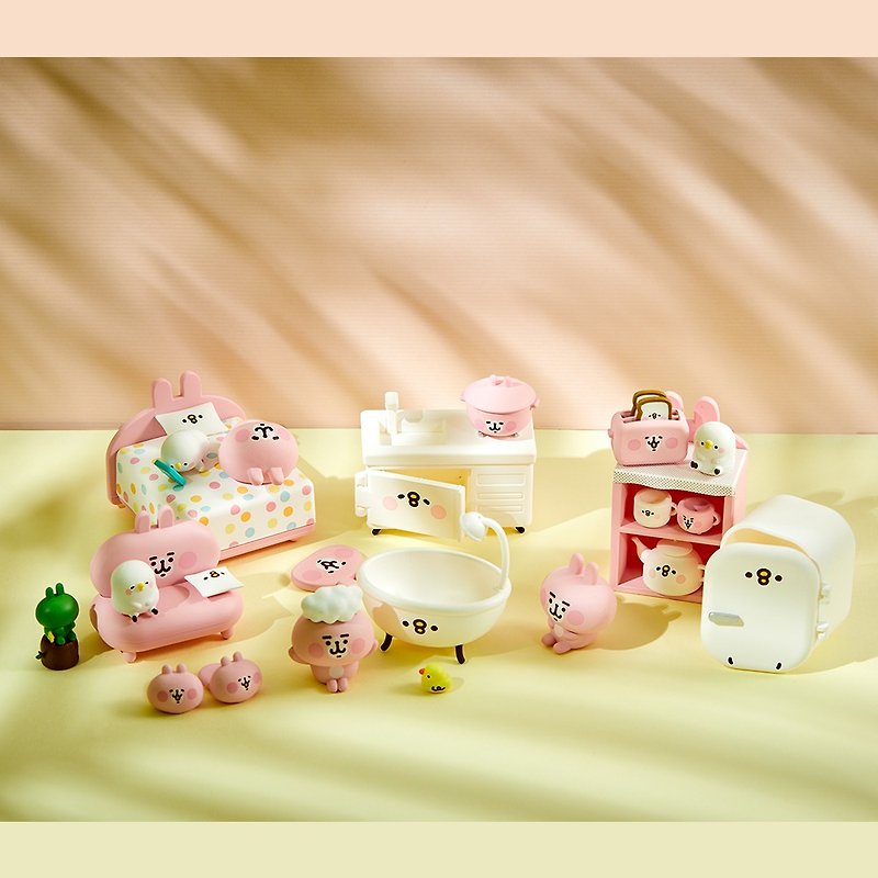 研达 卡娜赫拉的小动物 P 助与粉红兔兔的梦幻家具 - 玩偶/公仔 - 塑料 粉红色