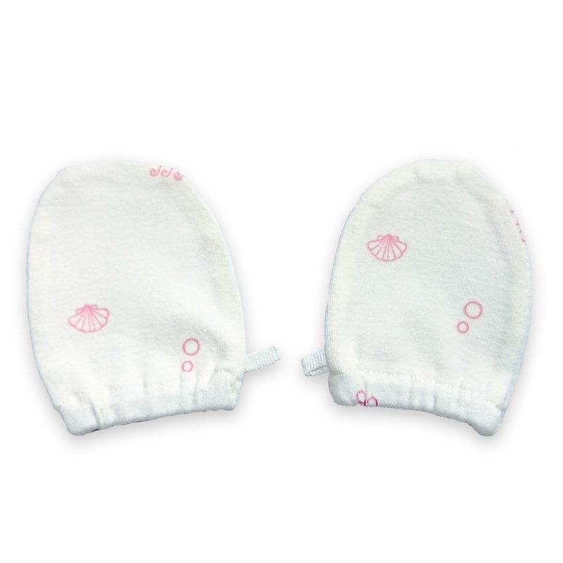【Deux Filles有机棉】粉色贝壳婴儿手套 - 其他 - 棉．麻 粉红色