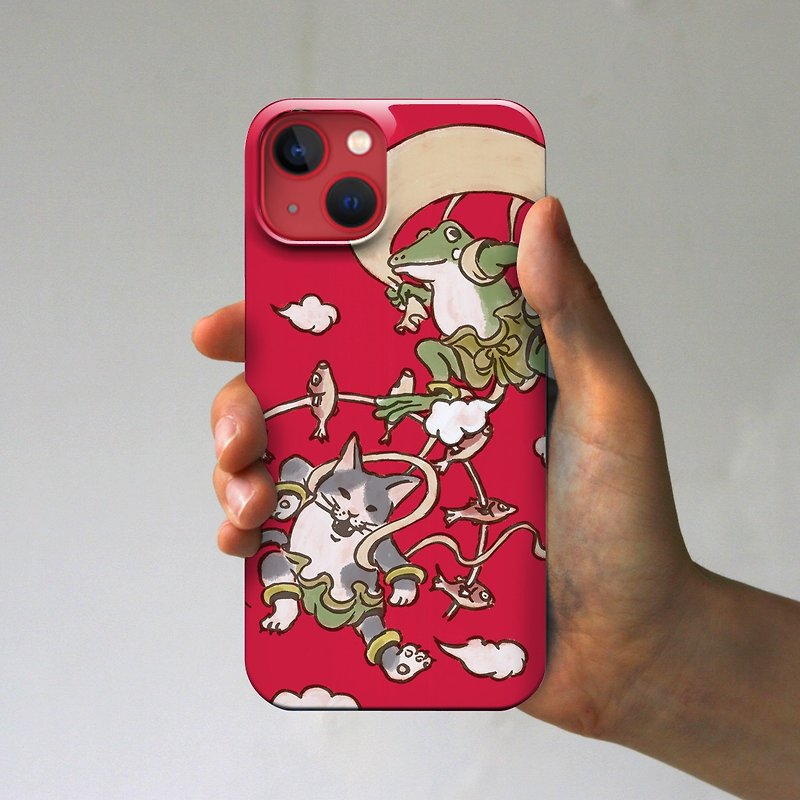 iPhoneケース　風神雷神　レッド - 手机壳/手机套 - 塑料 红色