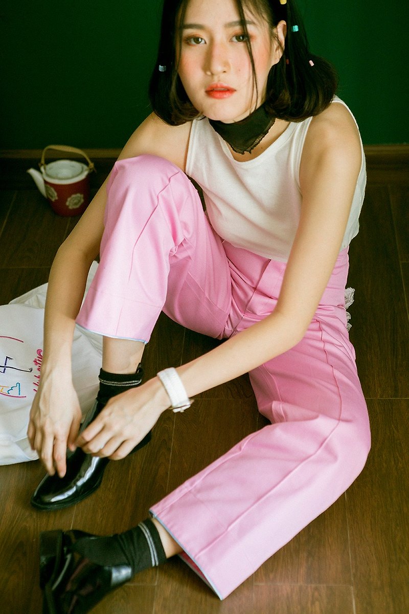 Highestjump cup cake pant (Pink) - 女装长裤 - 棉．麻 粉红色