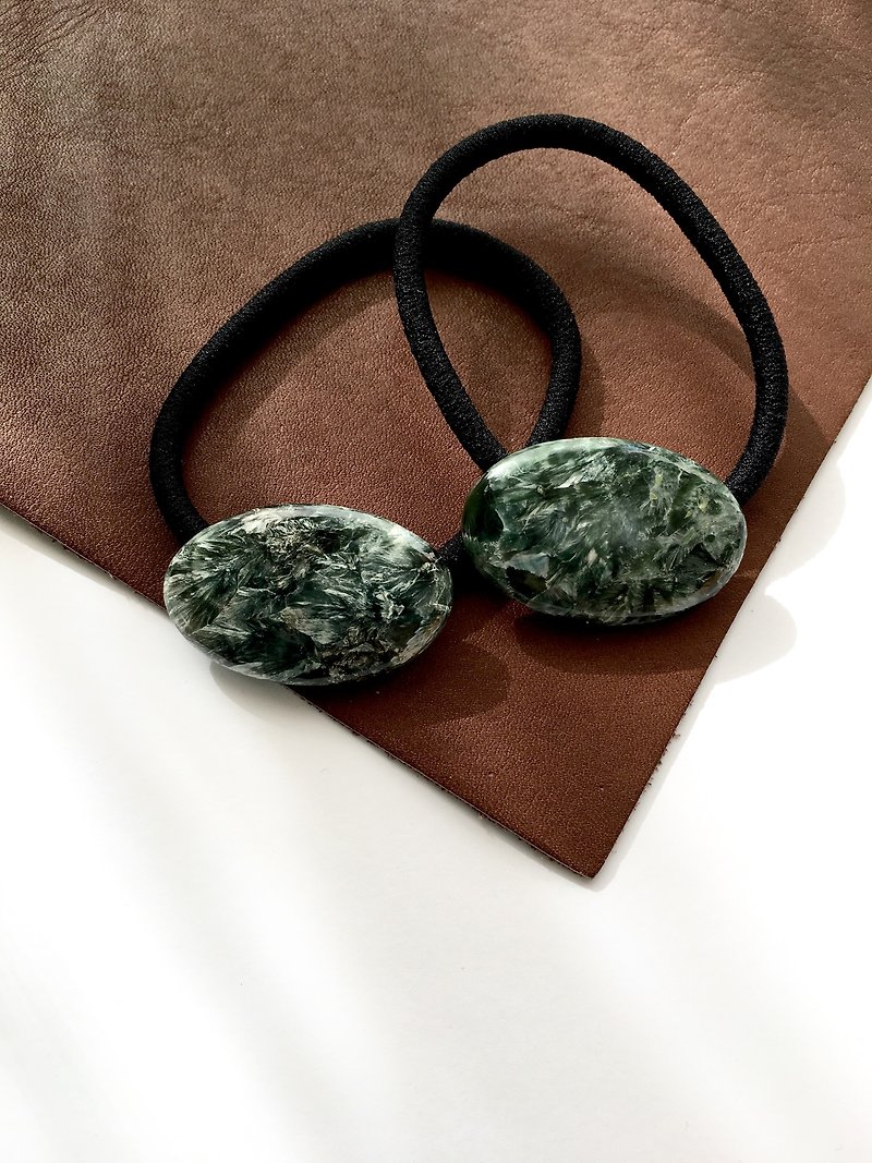 Seraphinite Hair-tie - 发饰 - 石头 绿色