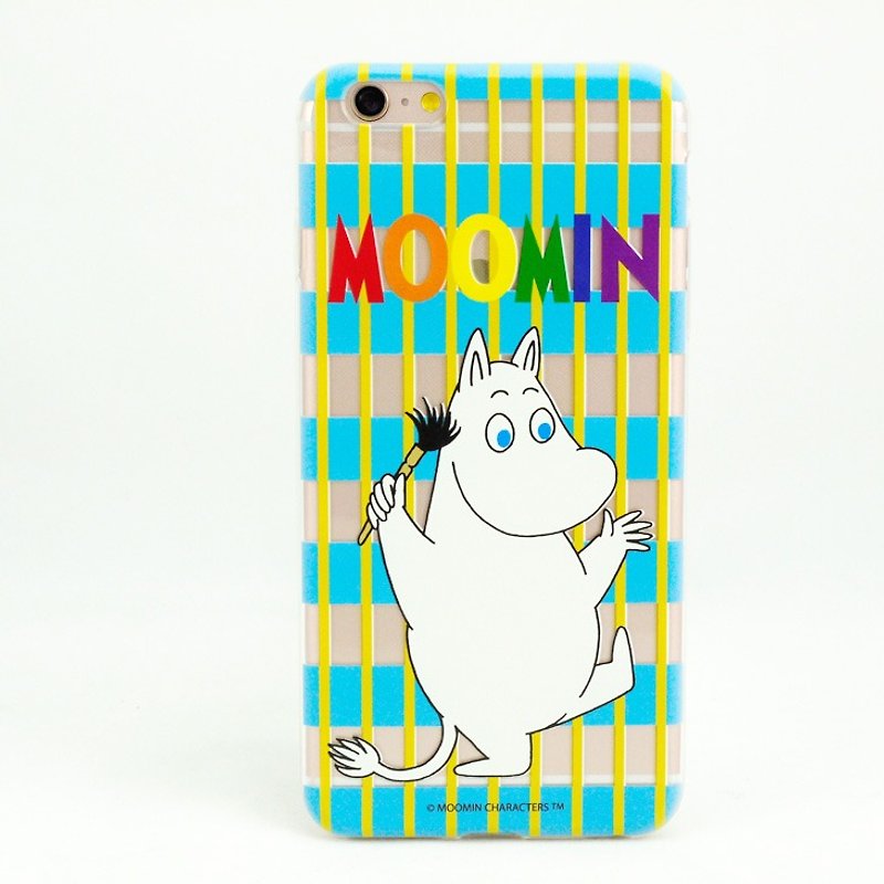 Moomin噜噜米正版授权-TPU手机保护壳【爱画画的Moomin】 - 手机壳/手机套 - 硅胶 蓝色