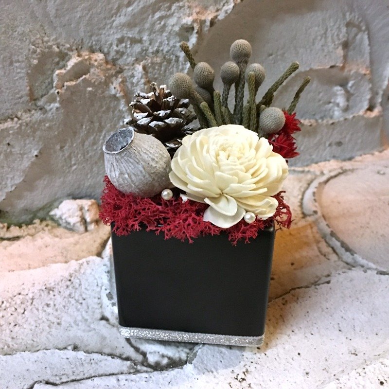 海底珊瑚- X'mas质感桌花 干燥花 交换礼物  扩香花 - 植栽/盆栽 - 植物．花 