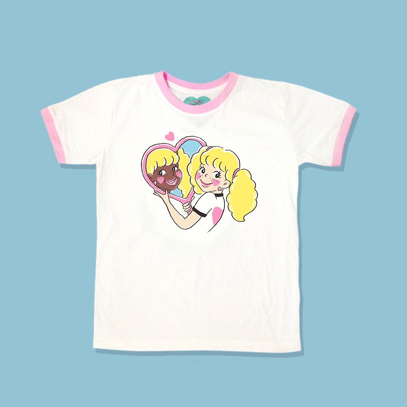 Mirror Mirror T-shirt - 女装 T 恤 - 其他材质 粉红色