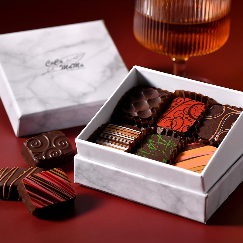 精致金砖(含馅)巧克力系列(６入)礼盒-CoCa MaMa 巧克力工坊 - 巧克力 - 新鲜食材 