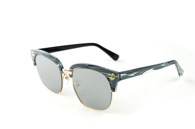 BEING 时尚太阳眼镜- 灰色(银灰谦虚) / 在家也可试戴,欢迎预约 - 眼镜/眼镜框 - 其他材质 银色