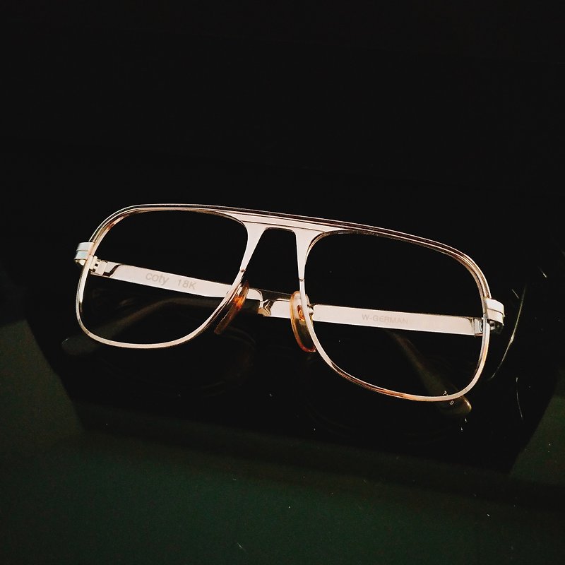 梦露眼镜店 / 西德70年代古董眼镜框 M01 vintage - 眼镜/眼镜框 - 贵金属 银色