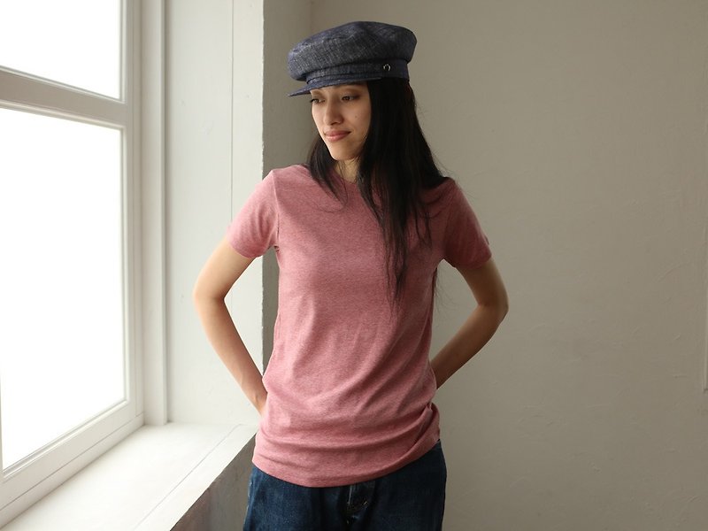 オーガニックコットンTシャツ - 女装 T 恤 - 棉．麻 红色