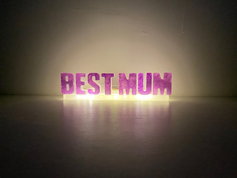 / 母亲节定制 / 树脂拼字灯 BEST MUM - 灯具/灯饰 - 树脂 多色