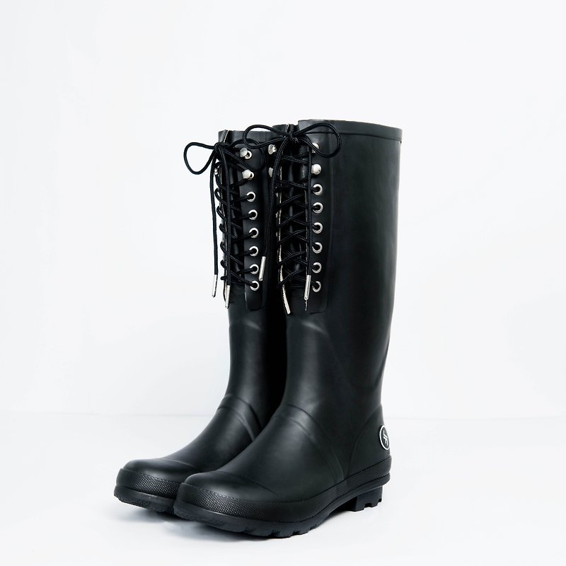 换季优惠-时尚雨靴/鞋 经典黑Rain Boot-Classic Black - 雨鞋/雨靴 - 橡胶 黑色