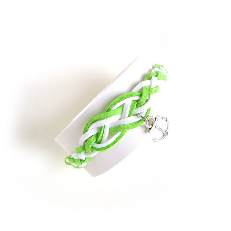 水手结 手工编织 手环-青草绿 限量  - 手链/手环 - 其他材质 绿色