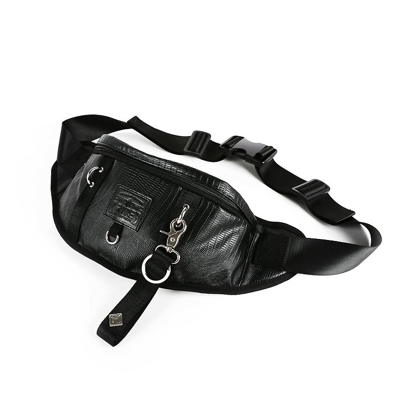 2016 RITE 军袋包 随身腰包-黑鳄鱼 - 侧背包/斜挎包 - 防水材质 黑色