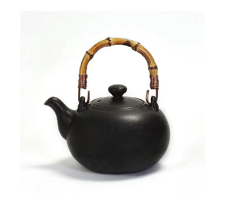 陶作坊│黑陶六式烧水壶-二次窑变 - 茶具/茶杯 - 陶 黑色