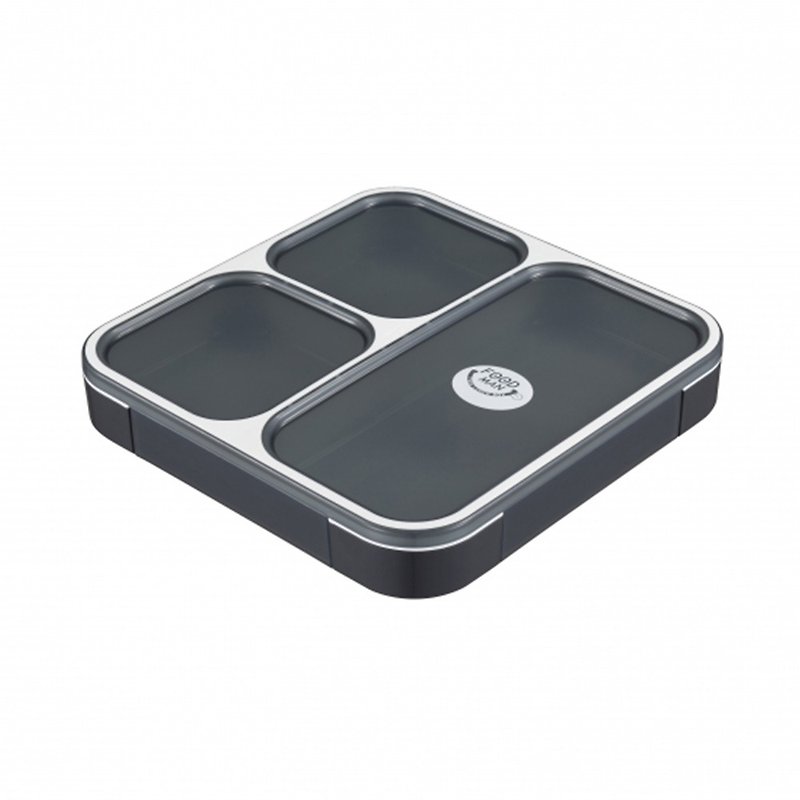 CB Japan 时尚巴黎系列纤细餐盒800ml-时尚黑 - 便当盒/饭盒 - 塑料 黑色
