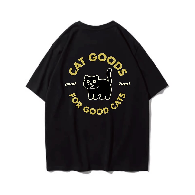 Good Cats 口水猫 短袖T恤 6色男女同款 钓鱼俱乐部 (男) - 男装上衣/T 恤 - 棉．麻 黑色